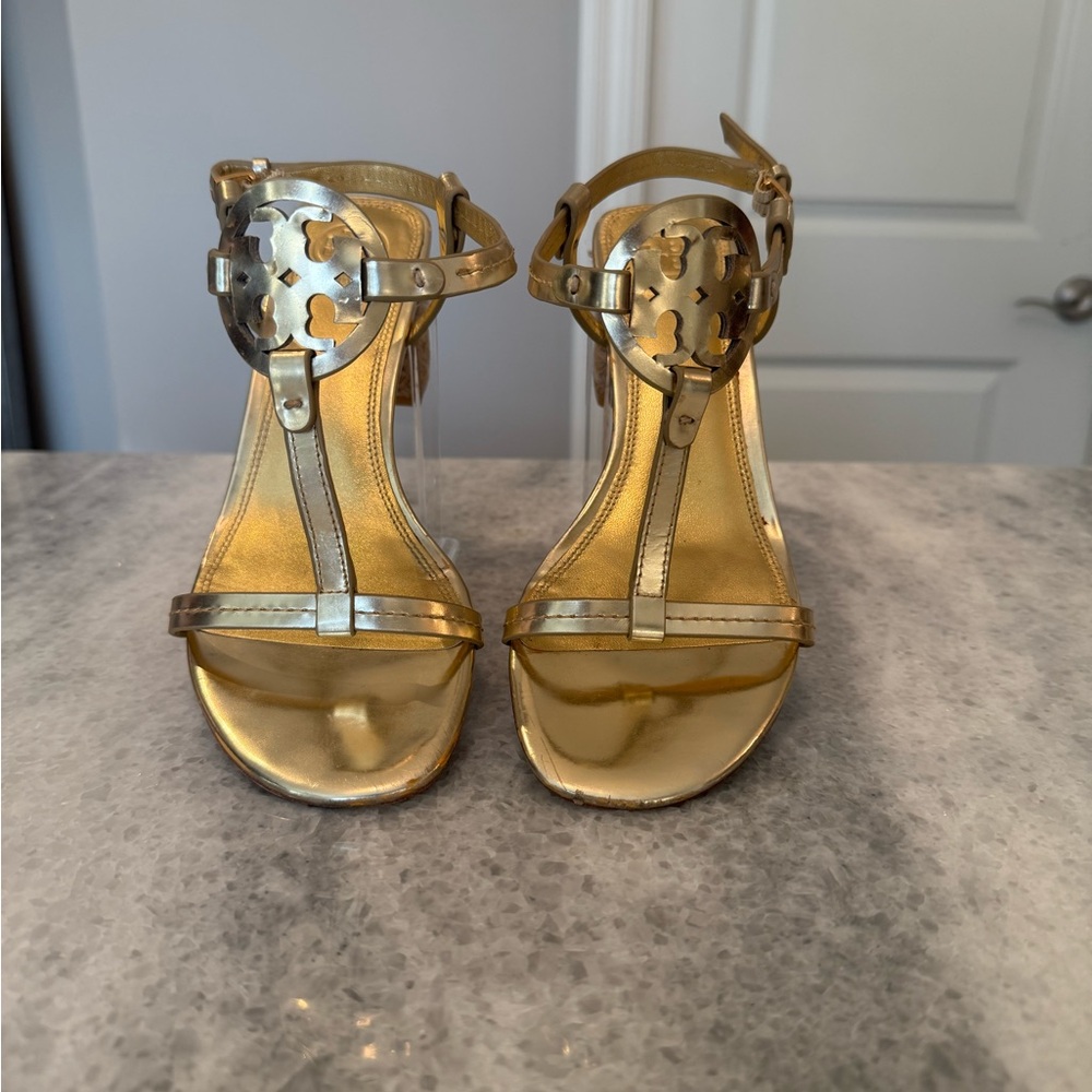 Tory Burch Gold Metallic Women's Sandals size 7